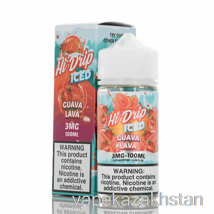 Vape Smoke ICED Guava Lava - Hi-Drip E-Liquids - 100mL 0mg